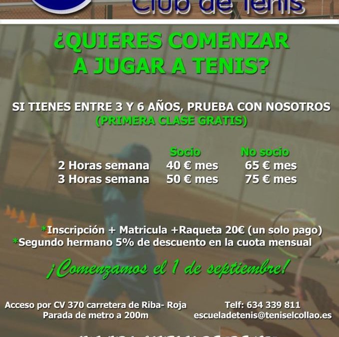 ¿Quieres comenzar a jugar a tenis?…
