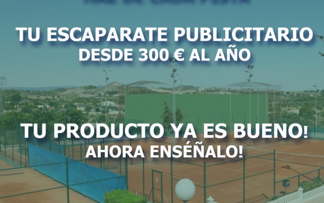 Publicita tu empresa en nuestras pistas.