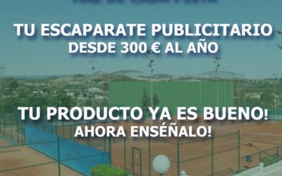 Publicita tu empresa en nuestras pistas.
