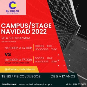 campus tenis navidad 2022 collao